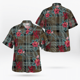 Clan Graham of Menteith Weathered Tartan Scottish Lion Hawaiian Shirt CD80 Graham of Menteith Weathered Tartan Tartan Hawaii Shirt