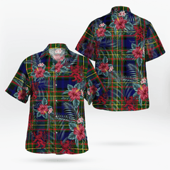 Clan Clelland Modern Tartan Scottish Lion Hawaiian Shirt SH57 Clelland Modern Tartan Tartan Hawaii Shirt