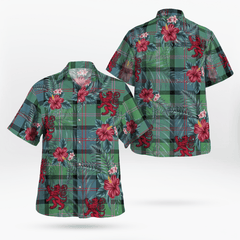 Clan MacThomas Ancient Tartan Scottish Lion Hawaiian Shirt VX45 MacThomas Ancient Tartan Tartan Hawaii Shirt