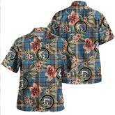 Clan Renton Ancient Tartan Crest Badge Aloha Hawaiian Shirt Tropical Old Style RV44 Renton Ancient Tartan Tartan Today