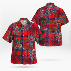 Clan Murray of Tulloch Modern Tartan Scottish Lion Hawaiian Shirt US33 Murray of Tulloch Modern Tartan Tartan Hawaii Shirt