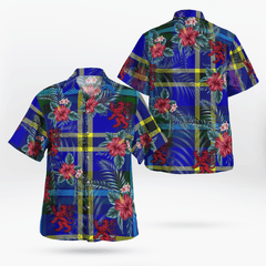 Clan Weir Modern Tartan Scottish Lion Hawaiian Shirt ZG89 Weir Modern Tartan Tartan Hawaii Shirt