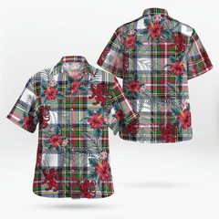 Clan Stewart Dress Modern Tartan Scottish Lion Hawaiian Shirt IJ77 Stewart Dress Modern Tartan Tartan Hawaii Shirt