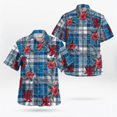 Clan Strathclyde District Tartan Scottish Lion Hawaiian Shirt QP79 Strathclyde District Tartan Tartan Hawaii Shirt