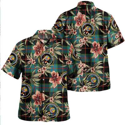 Clan Nairn Ancient Tartan Crest Badge Aloha Hawaiian Shirt Tropical Old Style