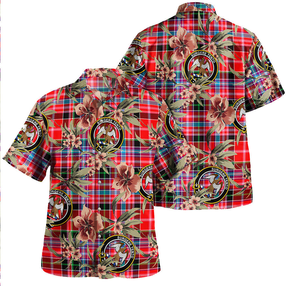Clan Straiton Tartan Crest Badge Aloha Hawaiian Shirt Tropical Old Style XO61 Straiton Tartan Tartan Today