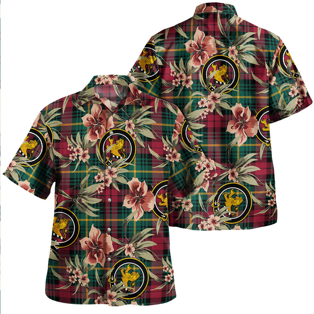 Clan Martin Modern Tartan Crest Badge Aloha Hawaiian Shirt Tropical Old Style LL85 Martin Modern Tartan Tartan Today
