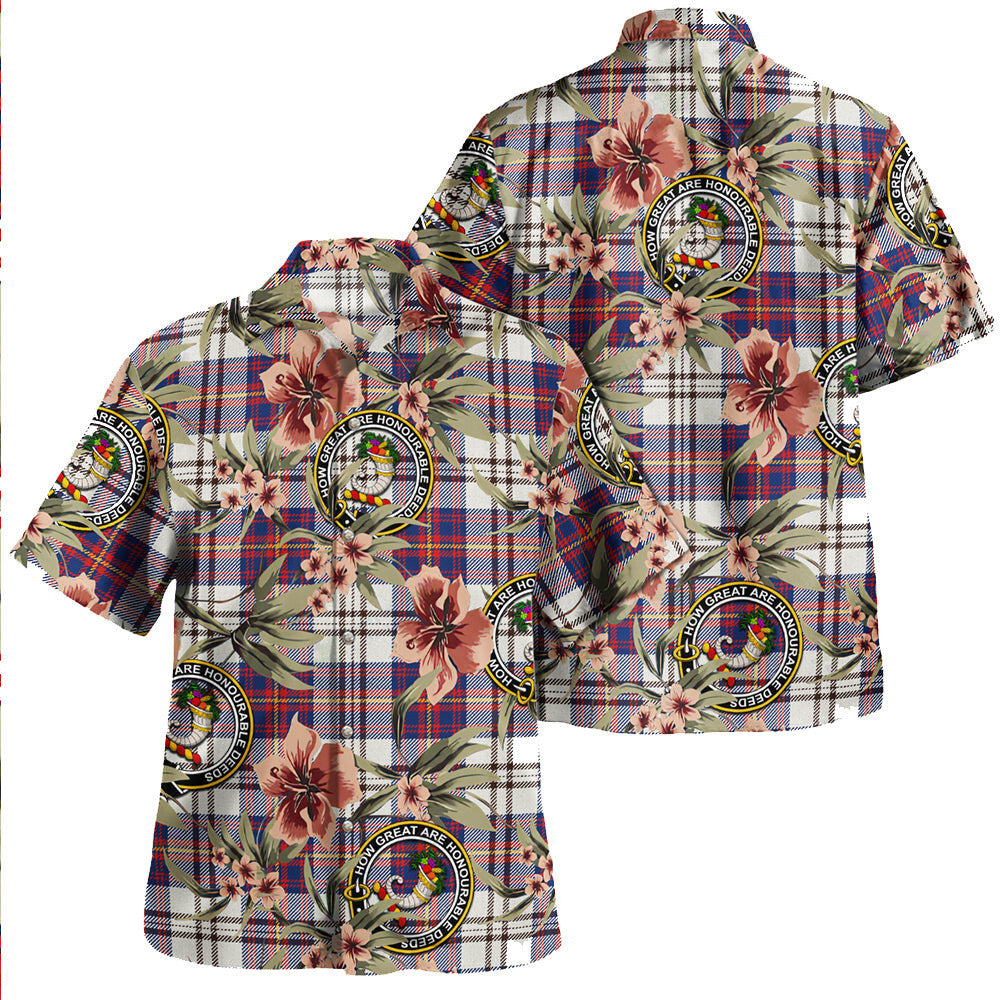 Clan Walker Dress Modern Tartan Crest Badge Aloha Hawaiian Shirt Tropical Old Style VP74 Walker Dress Modern Tartan Tartan Today