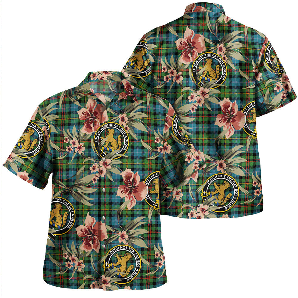 Clan Smith (MacGowan Hunting) Ancient Tartan Crest Badge Aloha Hawaiian Shirt Tropical Old Style XU76 Smith (MacGowan Hunting) Ancient Tartan Tartan Today