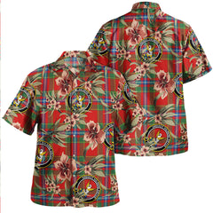 Clan Stewart of Fingask Modern Tartan Crest Badge Aloha Hawaiian Shirt Tropical Old Style QG33 Stewart of Fingask Modern Tartan Tartan Today