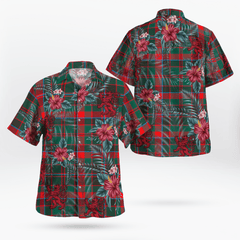 Clan Cumming Hunting Modern Tartan Scottish Lion Hawaiian Shirt TB78 Cumming Hunting Modern Tartan Tartan Hawaii Shirt