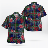 Clan Colquhoun Modern Tartan Scottish Lion Hawaiian Shirt FW75 Colquhoun Modern Tartan Tartan Hawaii Shirt