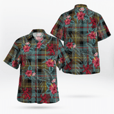 Clan Farquharson Weathered Tartan Scottish Lion Hawaiian Shirt MS39 Farquharson Weathered Tartan Tartan Hawaii Shirt
