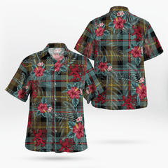 Clan Farquharson Weathered Tartan Scottish Lion Hawaiian Shirt MS39 Farquharson Weathered Tartan Tartan Hawaii Shirt