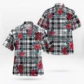 Clan Scott Black & White Modern Tartan Scottish Lion Hawaiian Shirt ZD78 Scott Black & White Modern Tartan Tartan Hawaii Shirt