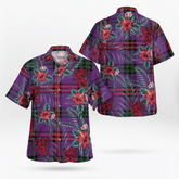 Clan Montgomery Modern Tartan Scottish Lion Hawaiian Shirt CN93 Montgomery Modern Tartan Tartan Hawaii Shirt