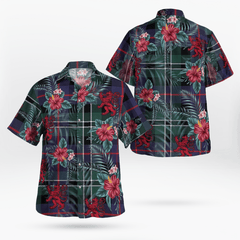 Clan Rose Hunting Modern Tartan Scottish Lion Hawaiian Shirt IP33 Rose Hunting Modern Tartan Tartan Hawaii Shirt