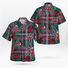 Clan MacFarlane Hunting Modern Tartan Scottish Lion Hawaiian Shirt WK65 MacFarlane Hunting Modern Tartan Tartan Hawaii Shirt