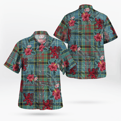 Clan Paisley District Tartan Scottish Lion Hawaiian Shirt DD20 Paisley District Tartan Tartan Hawaii Shirt