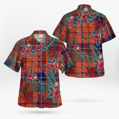Clan Nicolson Ancient Tartan Scottish Lion Hawaiian Shirt BU98 Nicolson Ancient Tartan Tartan Hawaii Shirt