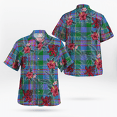 Clan Pitcairn Hunting Tartan Scottish Lion Hawaiian Shirt TN10 Pitcairn Hunting Tartan Tartan Hawaii Shirt