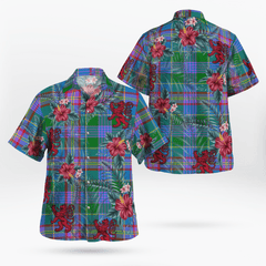 Clan Pitcairn Hunting Tartan Scottish Lion Hawaiian Shirt TN10 Pitcairn Hunting Tartan Tartan Hawaii Shirt