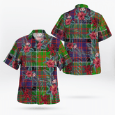Clan MacDonald of Clanranald Tartan Scottish Lion Hawaiian Shirt QJ76 MacDonald of Clanranald Tartan Tartan Hawaii Shirt