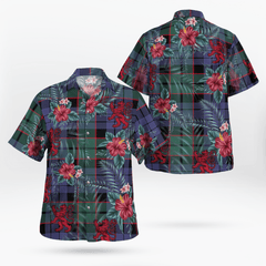 Clan Fletcher Modern Tartan Scottish Lion Hawaiian Shirt XJ85 Fletcher Modern Tartan Tartan Hawaii Shirt