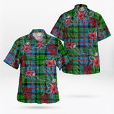 Clan Forsyth Tartan Scottish Lion Hawaiian Shirt MR69 Forsyth Tartan Tartan Hawaii Shirt