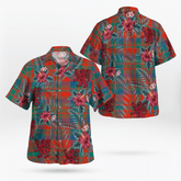 Clan Matheson Ancient Tartan Scottish Lion Hawaiian Shirt EL53 Matheson Ancient Tartan Tartan Hawaii Shirt