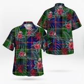 Clan Forsyth Modern Tartan Scottish Lion Hawaiian Shirt RF62 Forsyth Modern Tartan Tartan Hawaii Shirt