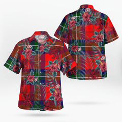 Clan Ruthven Modern Tartan Scottish Lion Hawaiian Shirt QJ48 Ruthven Modern Tartan Tartan Hawaii Shirt