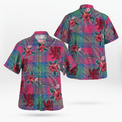 Clan Lindsay Ancient Tartan Scottish Lion Hawaiian Shirt EW59 Lindsay Ancient Tartan Tartan Hawaii Shirt