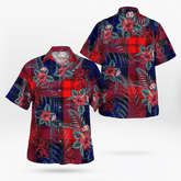 Clan MacLachlan Modern Tartan Scottish Lion Hawaiian Shirt KP28 MacLachlan Modern Tartan Tartan Hawaii Shirt