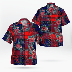 Clan MacLachlan Modern Tartan Scottish Lion Hawaiian Shirt KP28 MacLachlan Modern Tartan Tartan Hawaii Shirt