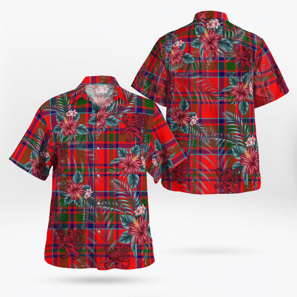 Clan MacKillop Tartan Scottish Lion Hawaiian Shirt LV22 MacKillop Tartan Tartan Hawaii Shirt