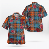 Clan MacLachlan Ancient Tartan Scottish Lion Hawaiian Shirt GD91 MacLachlan Ancient Tartan Tartan Hawaii Shirt