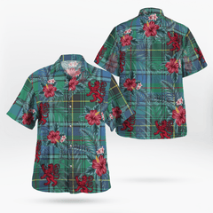 Clan MacInnes Ancient Tartan Scottish Lion Hawaiian Shirt VW91 MacInnes Ancient Tartan Tartan Hawaii Shirt