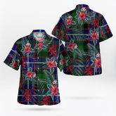 Clan Russell Modern Tartan Scottish Lion Hawaiian Shirt UZ72 Russell Modern Tartan Tartan Hawaii Shirt