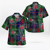 Clan Leslie Hunting Tartan Scottish Lion Hawaiian Shirt OW65 Leslie Hunting Tartan Tartan Hawaii Shirt