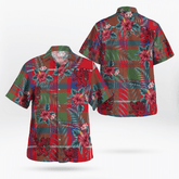 Clan Shaw Red Modern Tartan Scottish Lion Hawaiian Shirt BN84 Shaw Red Modern Tartan Tartan Hawaii Shirt