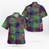 Clan Dalrymple Tartan Scottish Lion Hawaiian Shirt LM45 Dalrymple Tartan Tartan Hawaii Shirt