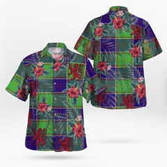 Clan Dalrymple Tartan Scottish Lion Hawaiian Shirt LM45 Dalrymple Tartan Tartan Hawaii Shirt