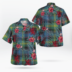 Clan Watson Ancient Tartan Scottish Lion Hawaiian Shirt DI65 Watson Ancient Tartan Tartan Hawaii Shirt