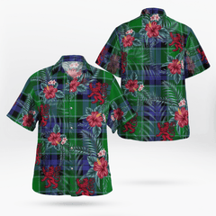 Clan Monteith Tartan Scottish Lion Hawaiian Shirt TI82 Monteith Tartan Tartan Hawaii Shirt