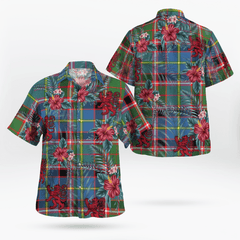 Clan Stirling (of Cadder-Present Chief) Tartan Scottish Lion Hawaiian Shirt VN17 Stirling (of Cadder-Present Chief) Tartan Tartan Hawaii Shirt