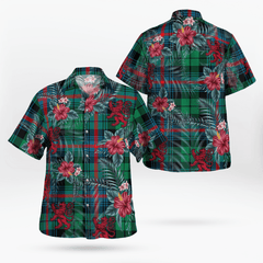 Clan Urquhart Broad Red Ancient Tartan Scottish Lion Hawaiian Shirt IR98 Urquhart Broad Red Ancient Tartan Tartan Hawaii Shirt