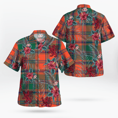 Clan Stewart of Appin Ancient Tartan Scottish Lion Hawaiian Shirt OB82 Stewart of Appin Ancient Tartan Tartan Hawaii Shirt
