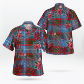 Clan Skirving (Edinburgh) Tartan Scottish Lion Hawaiian Shirt RI10 Skirving (Edinburgh) Tartan Tartan Hawaii Shirt