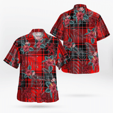 Clan Wemyss Modern Tartan Scottish Lion Hawaiian Shirt BL22 Wemyss Modern Tartan Tartan Hawaii Shirt
